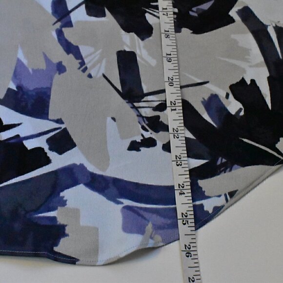 Nic + Zoe Multi Blue Print Tank Blouse Top Size S - Picture 5 of 7